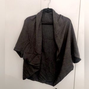 Charcoal cardigan sweater